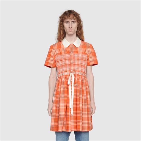 gucci tartan cotton long smock shirt|Gucci Dress Shirts for Men .